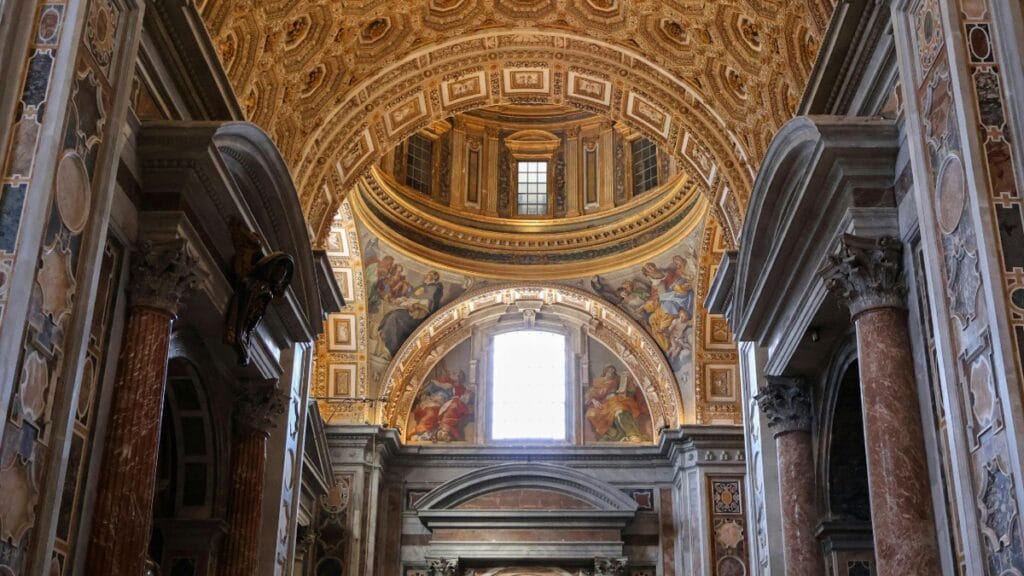 Interior view of San Pietro Cathedral in Modica